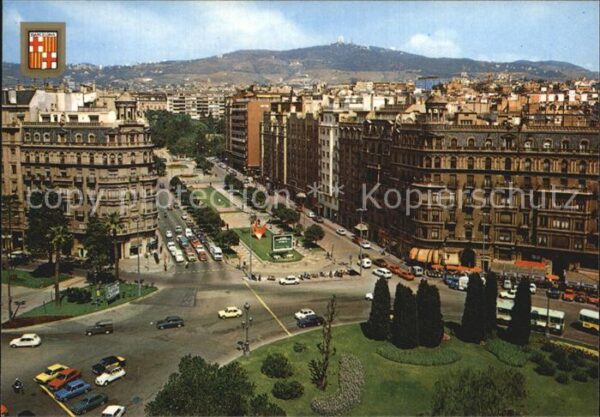 Barcelona Cataluna Placa Francesc Marcia Avinguda Pau Casa