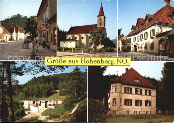 Hohenberg Niederoesterreich Ortsbild Gasthof Kirche Voralpenbad Pen