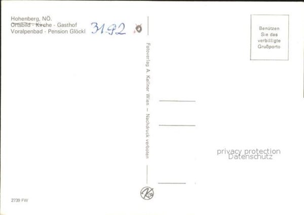 Hohenberg Niederoesterreich Ortsbild Gasthof Kirche Voralpenbad Pen – Bild 2