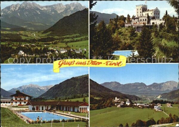 Itter Tirol Schloss Freibad Panorama Gesamtansicht