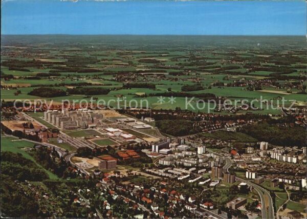 Bielefeld Fliegeraufnahme Blick auf die Unniversi