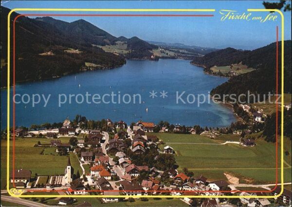 Fuschl See Salzkammergut Fliegeraufnahme