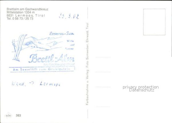 Lermoos Tirol Brettalm Gschwandtkreuz – Bild 2