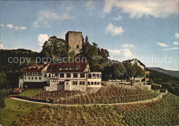 Buehl Baden Ruine Alt Windeck mit Burggaststätte