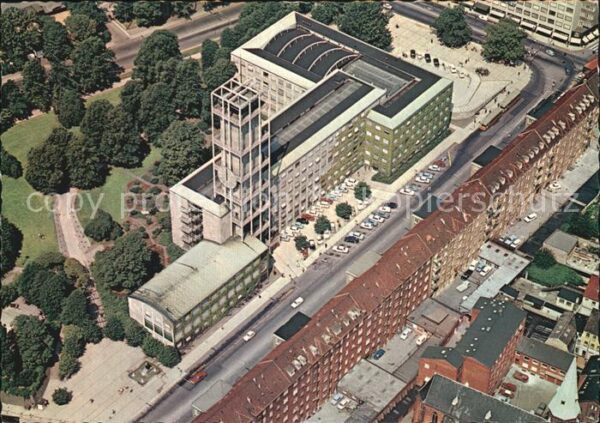 Arhus Fliegeraufnahme mit Rathaus