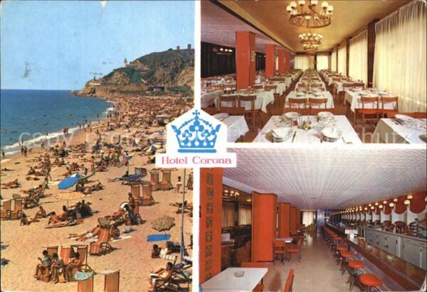 Calella Hotel Corona Speiseraum Bar Strand