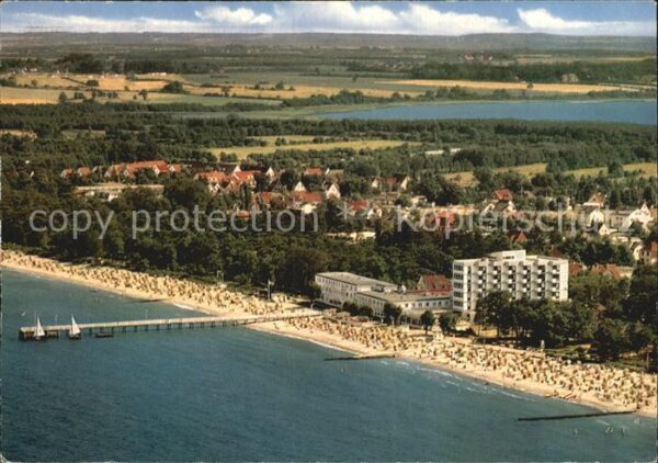 Timmendorfer Strand Fliegeraufnahme Strandpartie am Seeschl