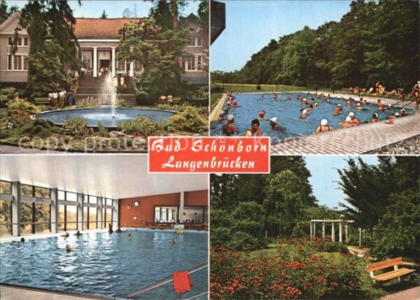 Bad Schoenborn Langenbrücken Hallenbad Brunnen Freibad