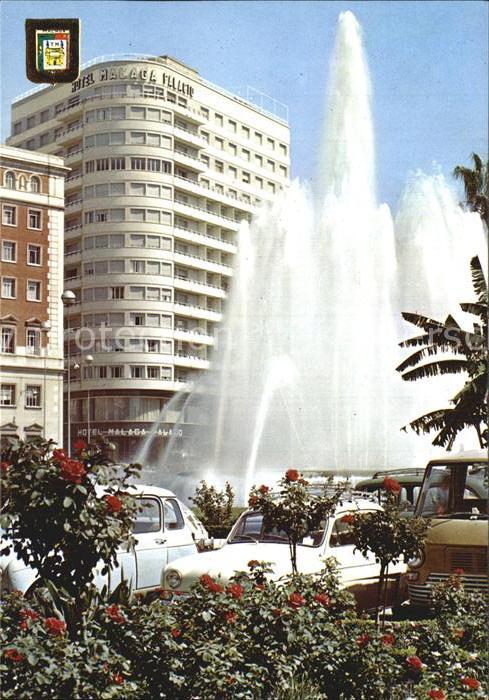 Malaga Andalucia Fuente de la Marina y Hotel Malaga Plal