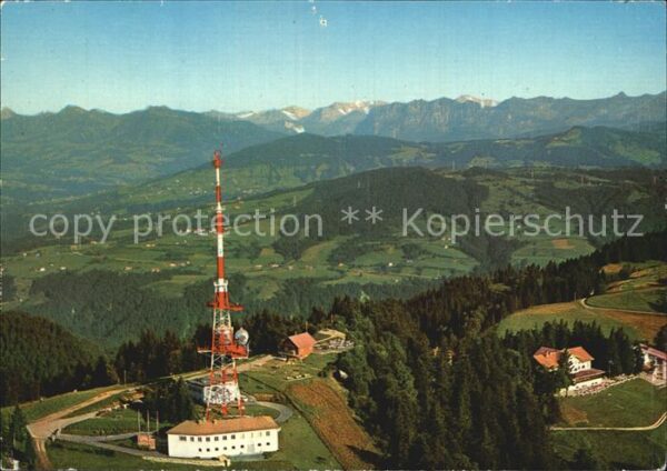 Bregenz Vorarlberg Fliegeraufnahme Pfänderspitze gegen Kan