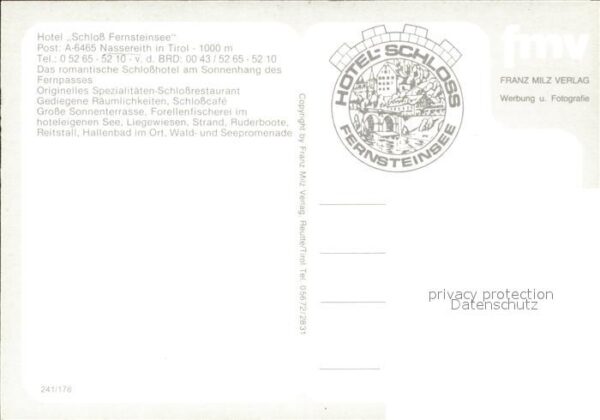 Nassereith Hotel Schloss Fernsteinsee – Bild 2