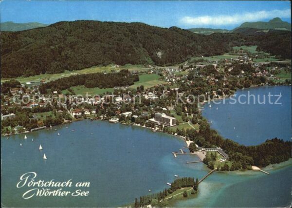 Poertschach Woerthersee Fliegeraufnahme