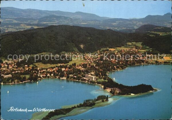 Poertschach Woerthersee Fliegeraufnahme