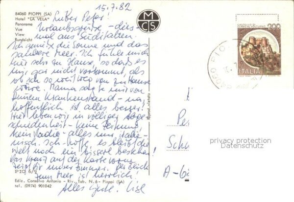 Salerno Pioppi Hotel La Vela – Bild 2