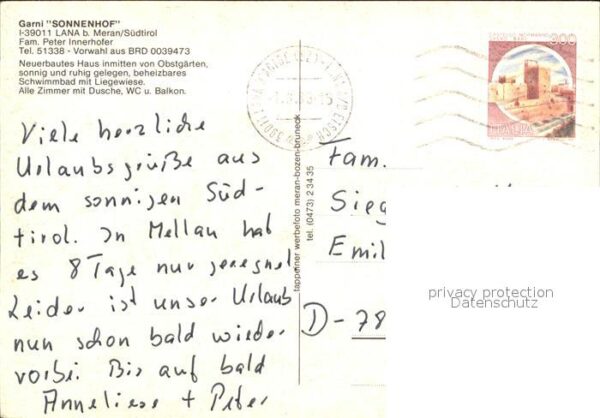 Lana Meran Garni Sonnenhof – Bild 2