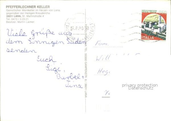 Lana Meran Pfefferlechner Keller – Bild 2