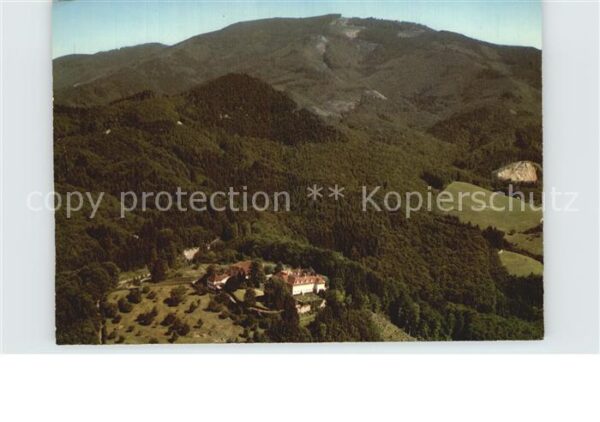 Badenweiler Fliegeraufnahme Schloss Bürgelm mit Hoc