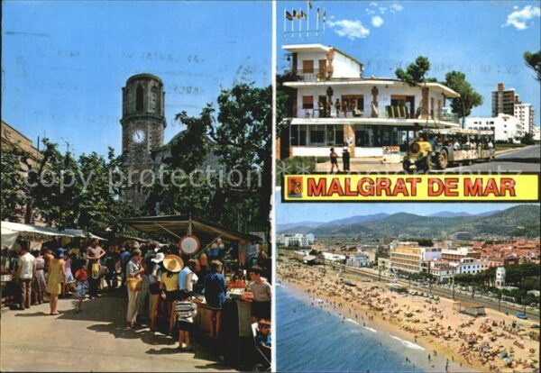 Malgrat de Mar Gesamtansicht Markt