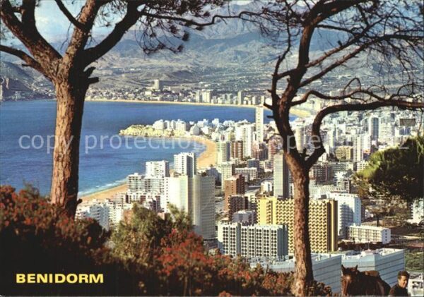 Benidorm Gesamtansicht mit Strand und Hotels