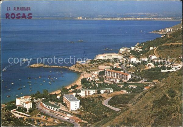 Rosas Costa Brava Cataluna Fliegeraufnahme