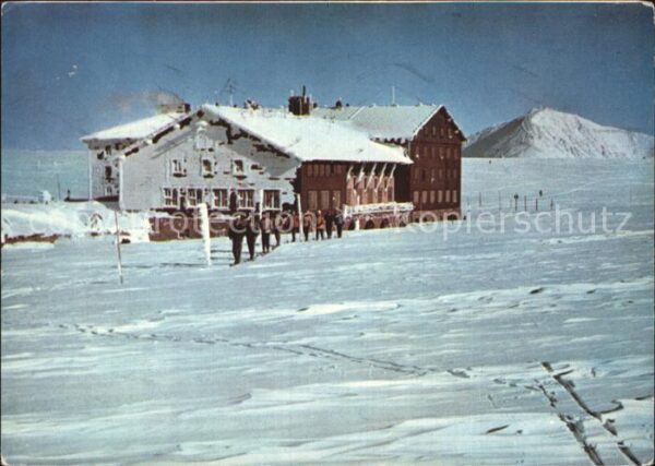 Krkonose Blick von den Lucini bouda zur Snezka