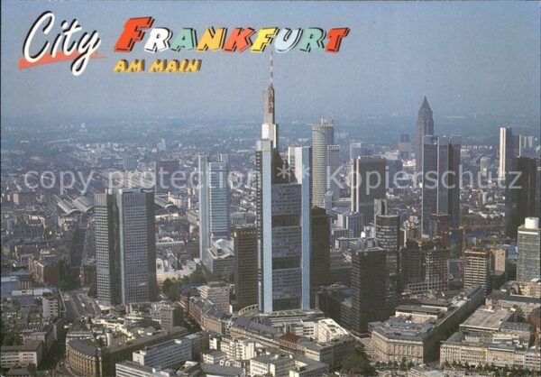 Frankfurt Main Fliegeraufnahme