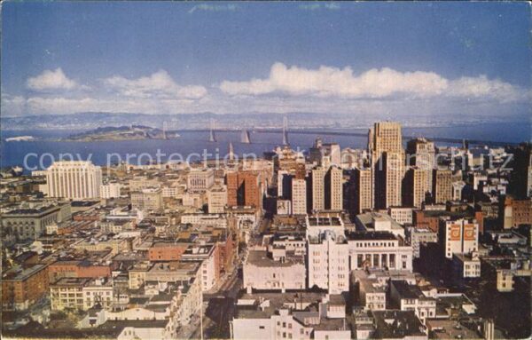 San Francisco California from atop Knob Hill Financial and Busin
