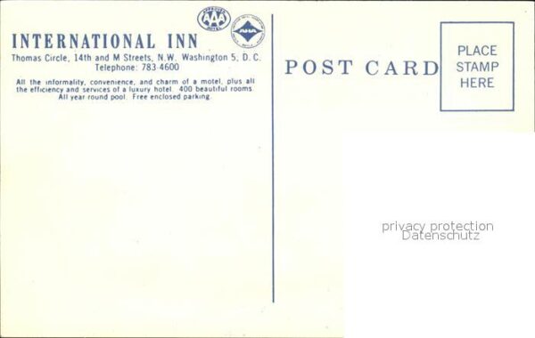 Washington DC International Inn Hotel Illustration – Bild 2