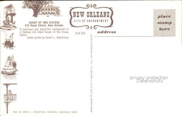New Orleans Louisiana Court of Two Sisters Restaurant – Bild 2