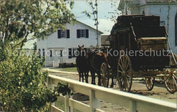 Morrisburg Upper Canada Village Stage Coach with P
