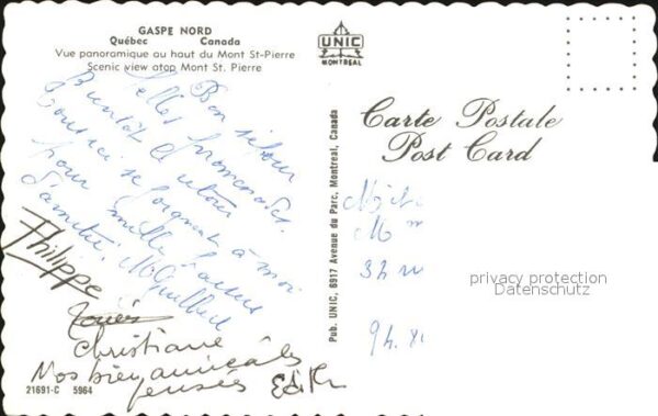 Gaspé Nord ue au haut du Mont St Pierre Croix – Bild 2
