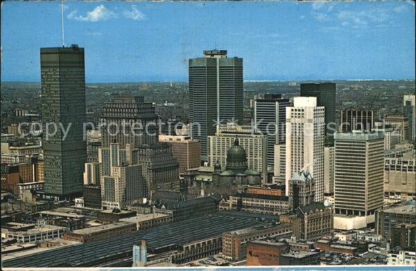 Montreal Quebec Downtown Business District Skyscrapers
