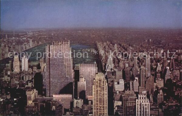 New York City North view from the Empire State Buildi