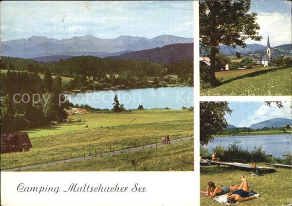 Maltschachersee Erholungsgebiet mit Karawanken Camping