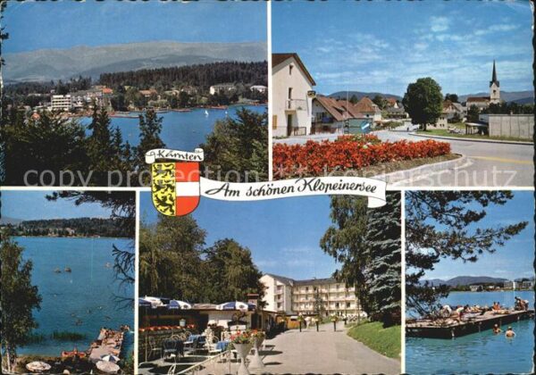 Seelach Klopeinersee Panorama Ortsansicht mit Kirche Promena