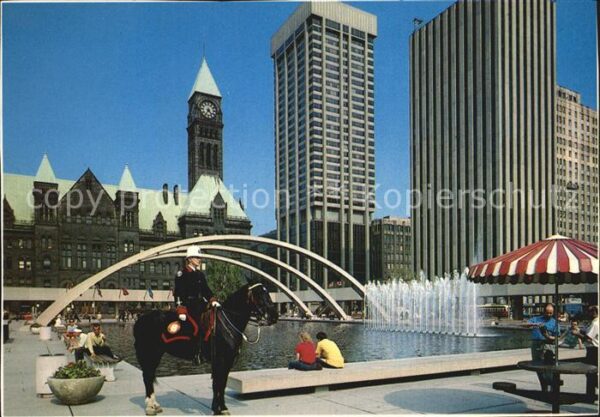 Toronto Canada Nathan Phillips Square Mounted Police O