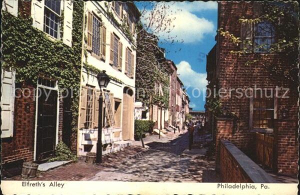 Philadelphia Pennsylvania Elfreth's Alley Colonial Buildings