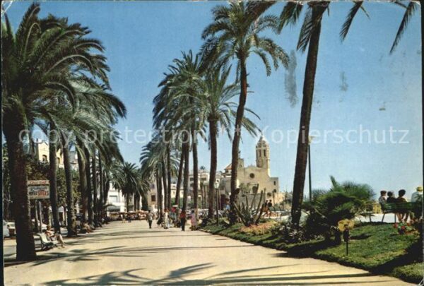 Sitges Paseo y Punta Promenade Palmen