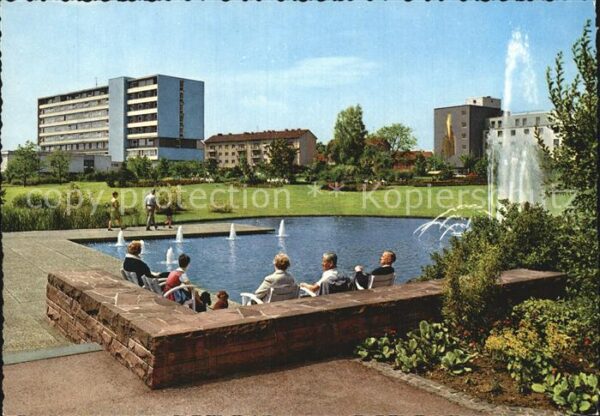 Bad Nauheim Neues Kurviertel Fontäne Park