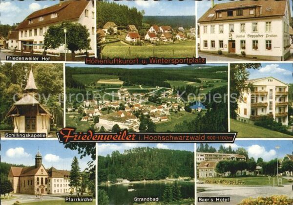 Friedenweiler Höhenluftkurort Wintersportplatz Schwar