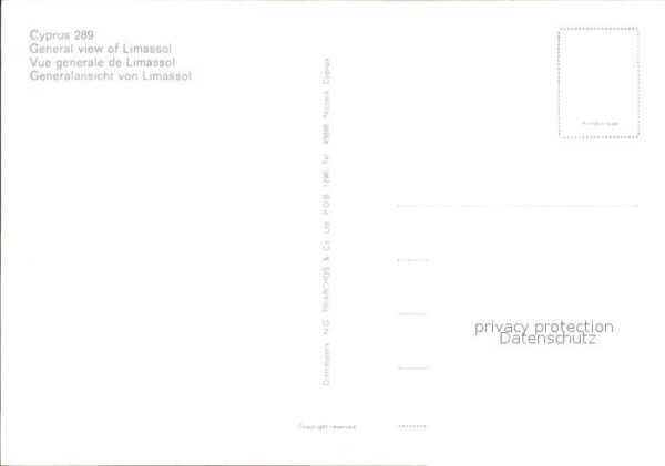Limassol Generalansicht Uferstrasse Hotel Meerbl – Bild 2