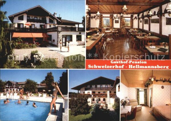 Hellmannsberg Waging See Gasthof Pension Schweizerhof Swimming P