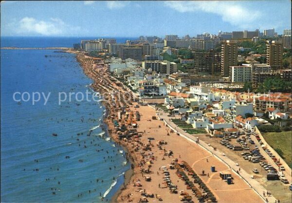 Torremolinos Vista aerea de La Carihuela Playa Stran