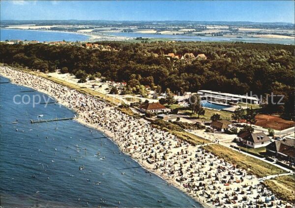 Hohwacht Ostseebad Strand Ferienanlage Tennis Fliegeraufna
