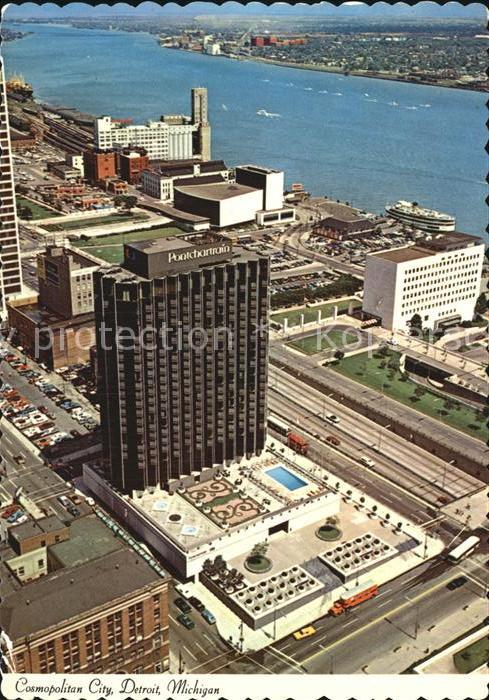 Detroit Michigan Cosmopolitan City Hotel Ponchartrain De