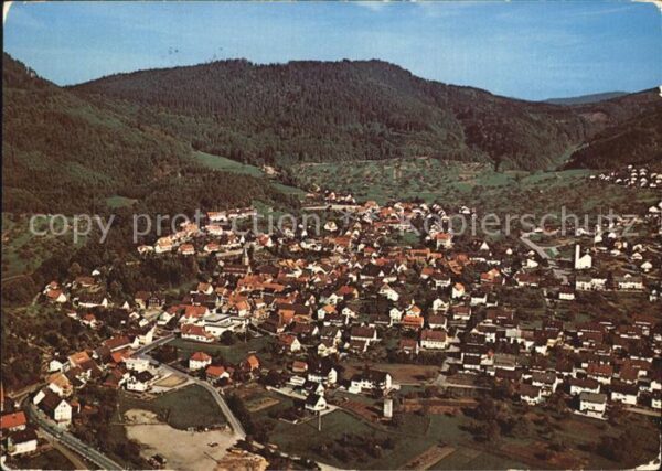 Loffenau Rastatt Luftkurort Schwarzwald Fliegeraufnahme