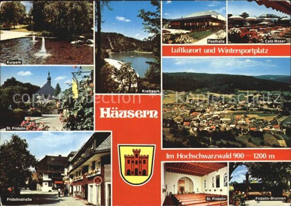Haeusern Schwarzwald Kurpark St Fridolin Kirche Festhalle Ca