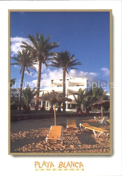 Playa Blanca Puerto del Carmen Hotel Strand Palmen