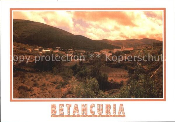Betancuria Panorama in der Abendsonne