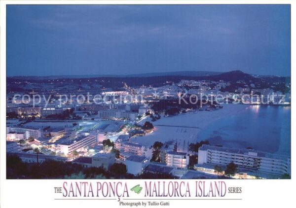 Santa Ponsa Mallorca Islas Baleares Nachtaufnahme The Mallorca Island Serie
